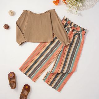 🆕️  Girl stripes pants set.