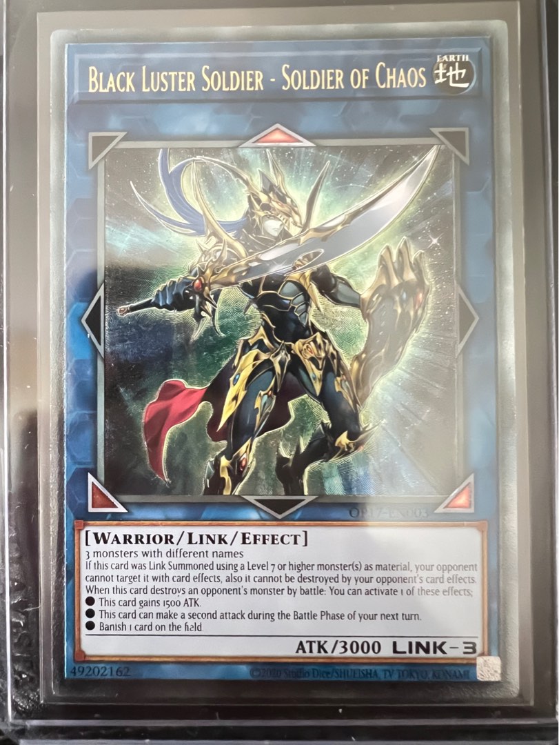 Thẻ B&agrave;i Yugioh : Black Luster Soldier - Soldier Of Chaos (TCG) | Shopee