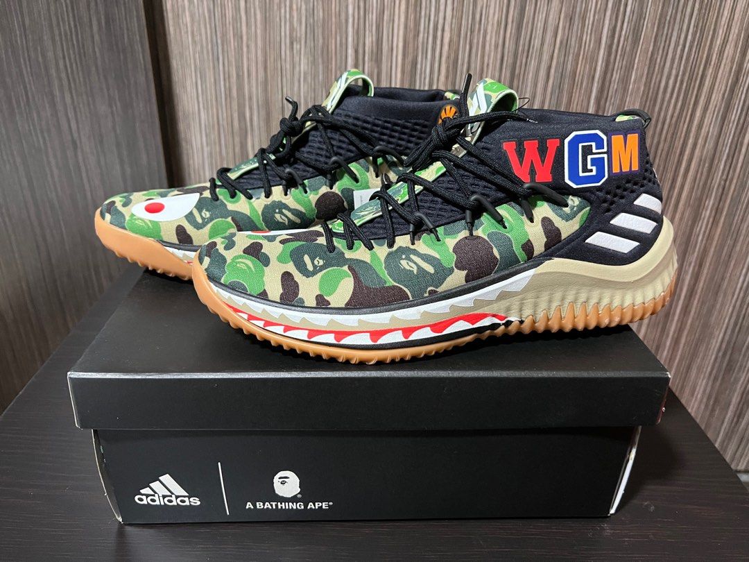 Adidas DAME4 Bape Green Camo