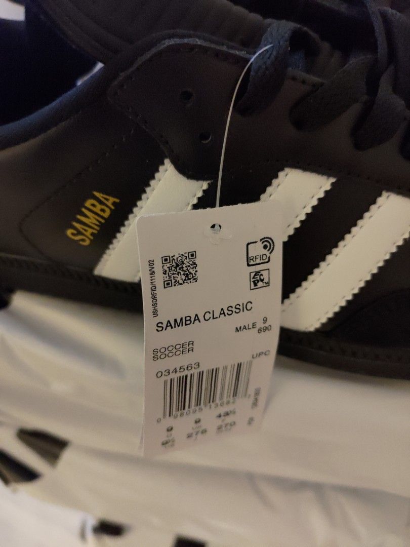 Adidas Samba classic size 43 us9.5 uk9 27.5cm, 男裝, 鞋, 波鞋
