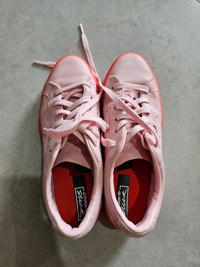 Adidas sleek pink hotsell red