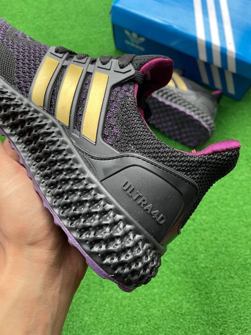 Adidas ultra boost core black action purple hotsell shock red