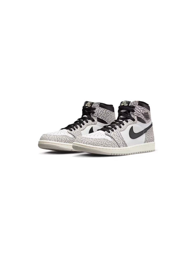 Air jordan 1 mid 2025 white cement