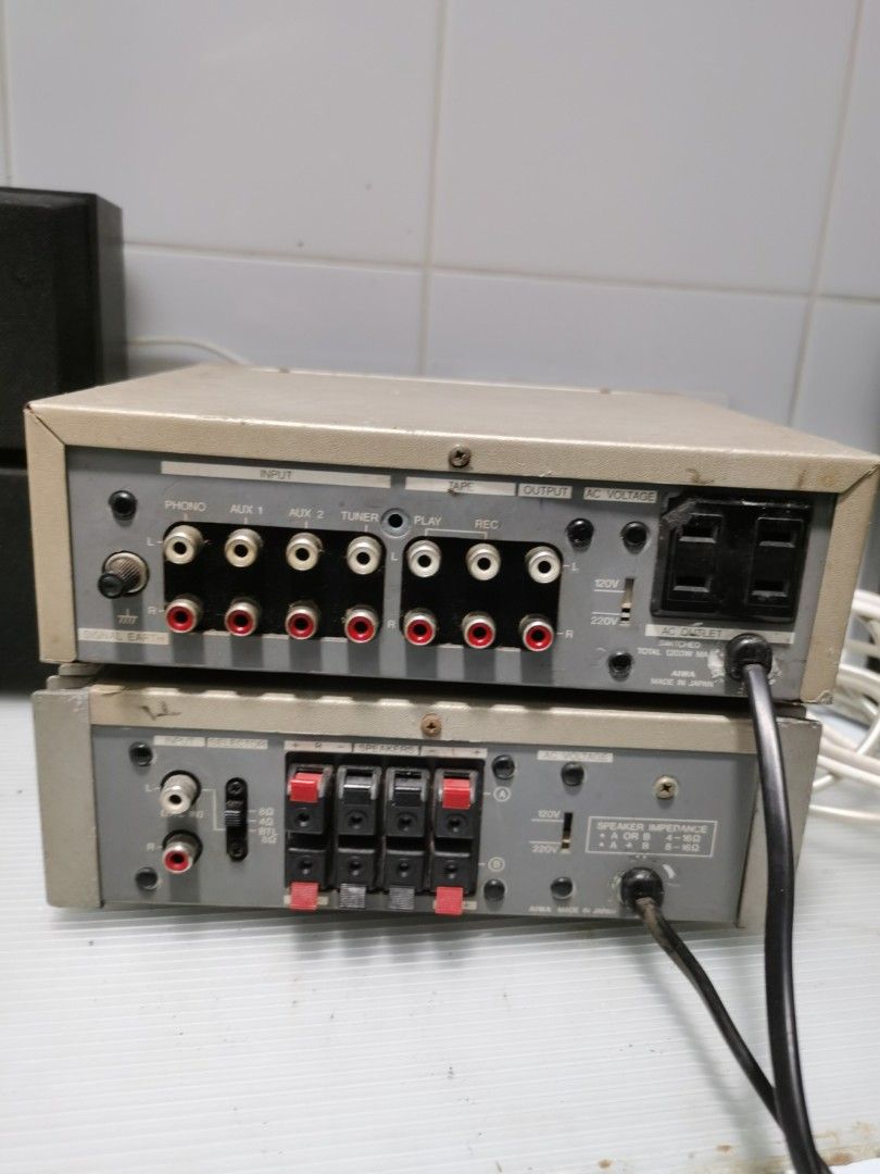 AIWA MINI HIFI STEREO PREAMPLIFIER C30 &STEREO POWER AMPLIFIER P30, 音響