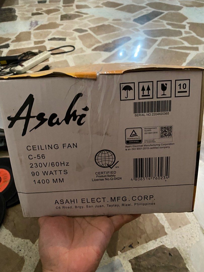 Asahi Ceiling Fan C 56 Furniture amp Home Living Lighting amp Fans Fans 