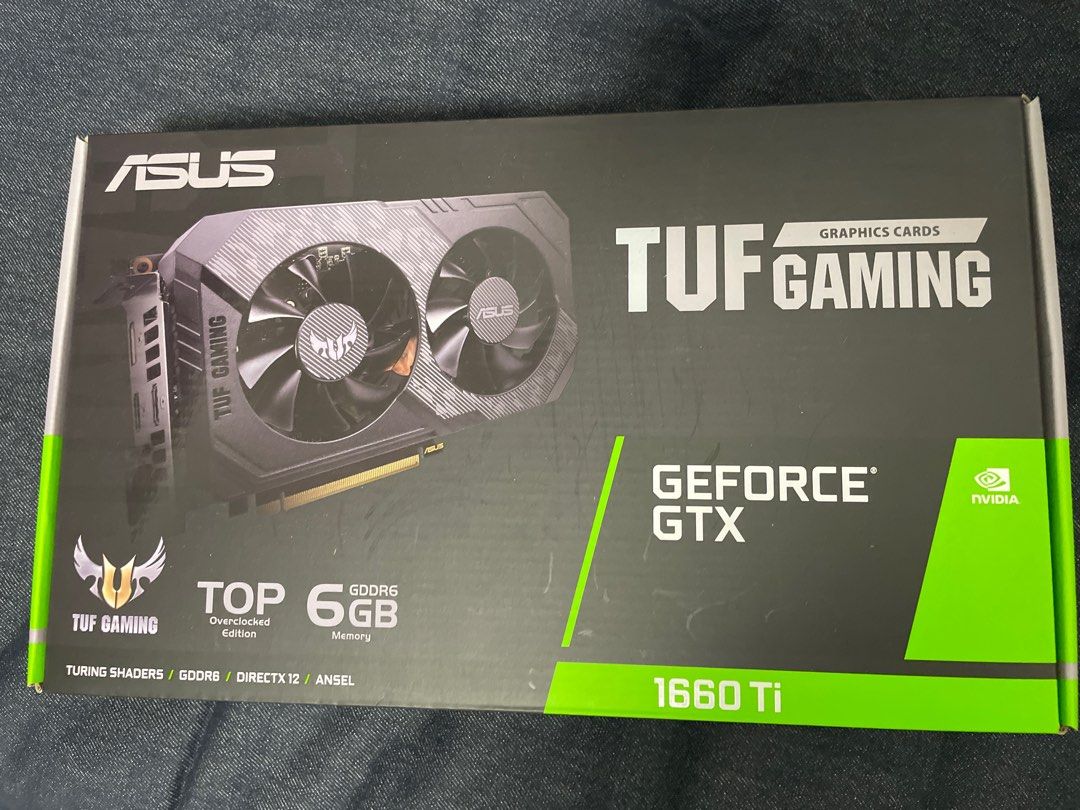 Asus TUF Gaming Nvidia GeForce GTX 1660 Ti 6GB Evo Gaming GDDR6 Graphics  Card TUF-GTX1660TI-6G-EVO-GAMING, Computers  Tech, Parts  Accessories,  Computer Parts on Carousell