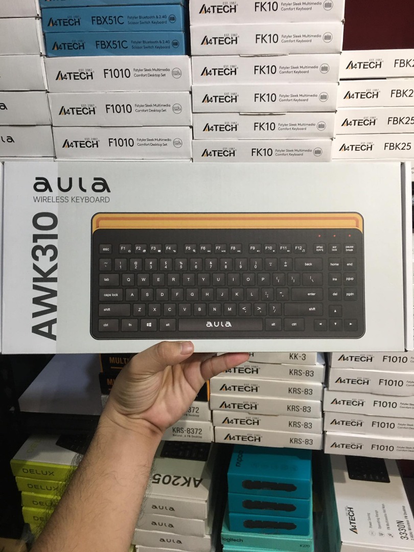 Aula AWK310 Wireless Bluetooth Keyboard Black, Computers & Tech, Parts