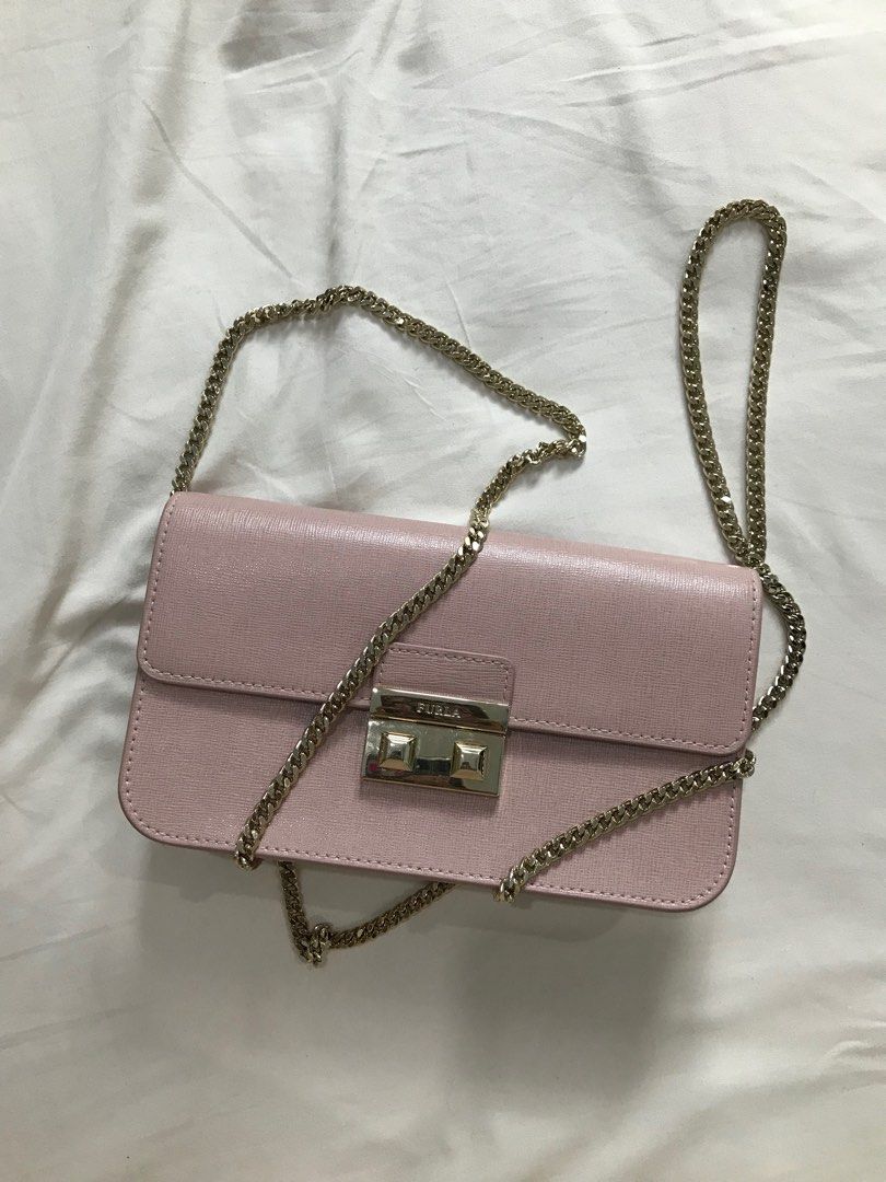 Furla pink crossbody bag hot sale