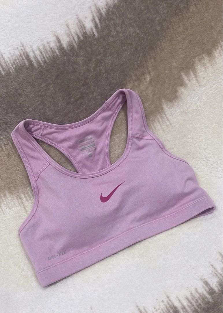 Nike Dri Fit Racerback Sports Bra Magenta Purple XL