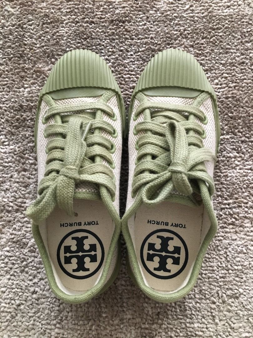 Authentic Tory Burch Canvas Sneaker US5, Women's Fashion, Footwear, Sneakers  on Carousell