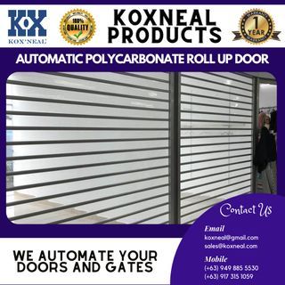 AUTOMATIC POLYCARBONATE ROLL UP DOOR