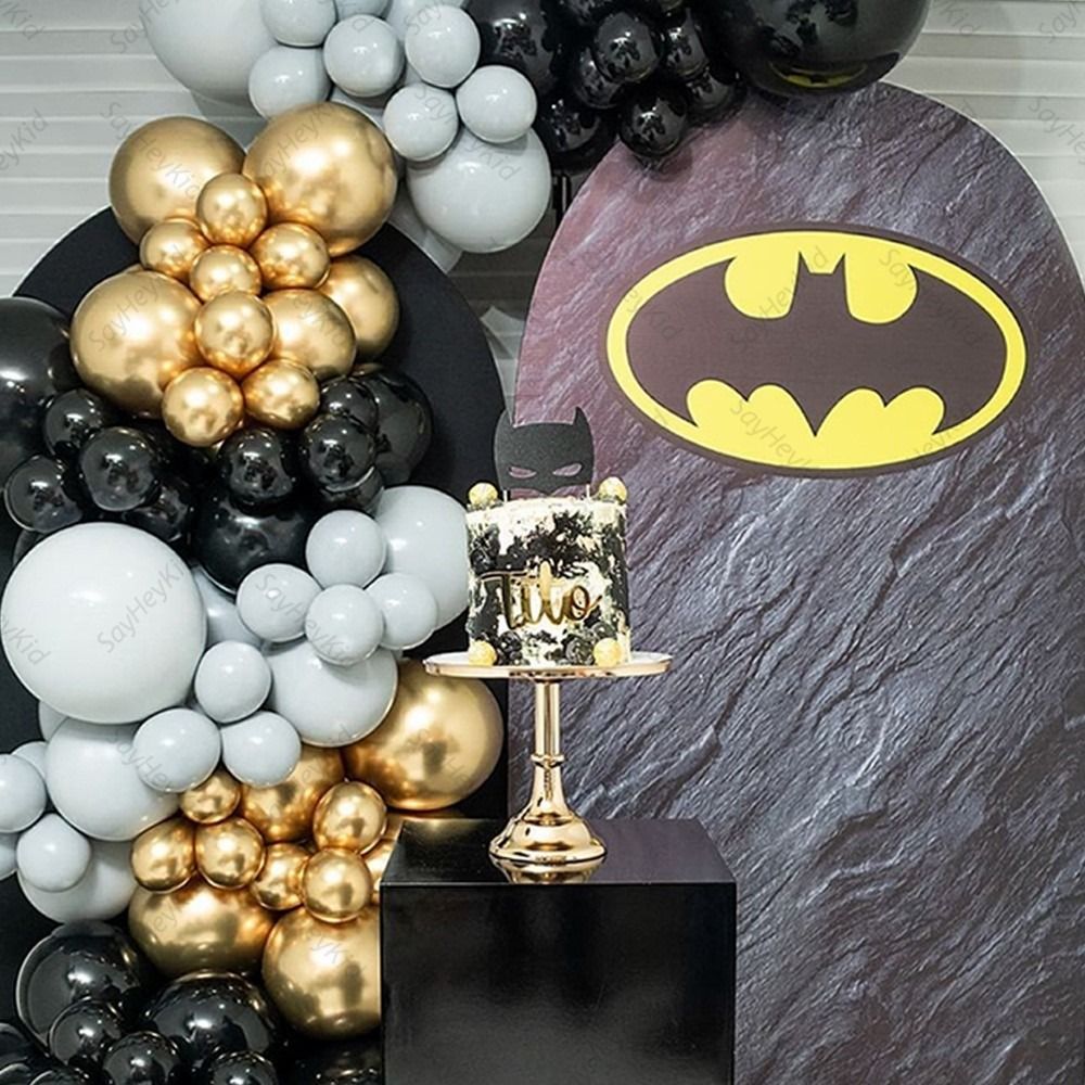 107Pcs Batman Theme Balloon Garland Kit Set Birthday Baby Shower Halloween Party  Decorations, Hobbies & Toys, Stationery & Craft, Occasions & Party Supplies  on Carousell