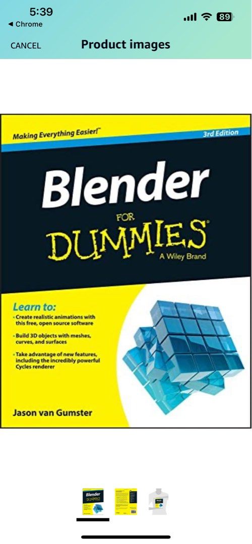 Blender for Dummies, Hobbies & Toys, Books & Magazines, Textbooks on