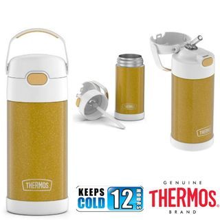 THERMOS FUNTAINER 12 Ounce Stainless Steel Vacuum Insulated Kids Straw  Bottle, Dreamy