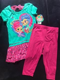 BNWT Nickelodeon Shimmer Shine 6y dress and leggings