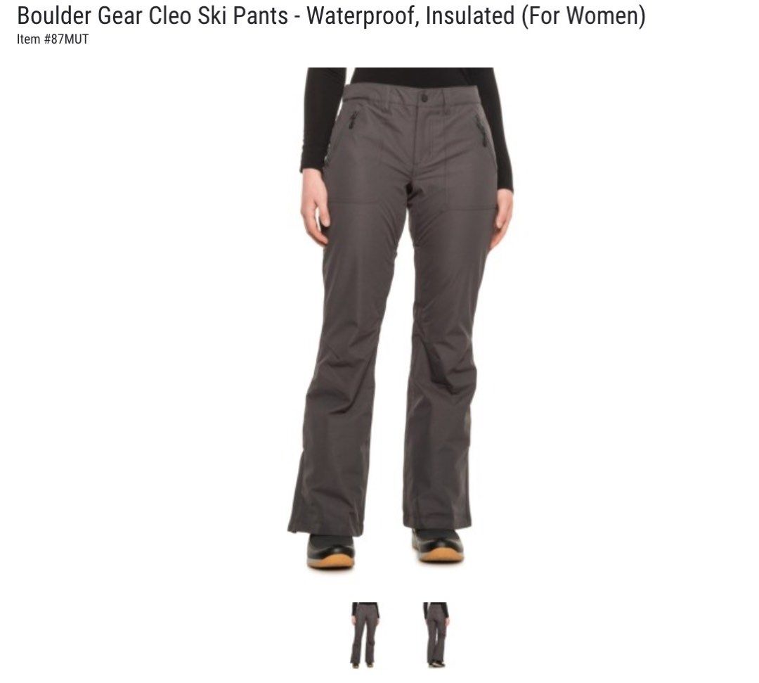 Boulder Gear Cleo Ski Pants - Waterproof insulated (for women), Women's  Fashion, Activewear on Carousell