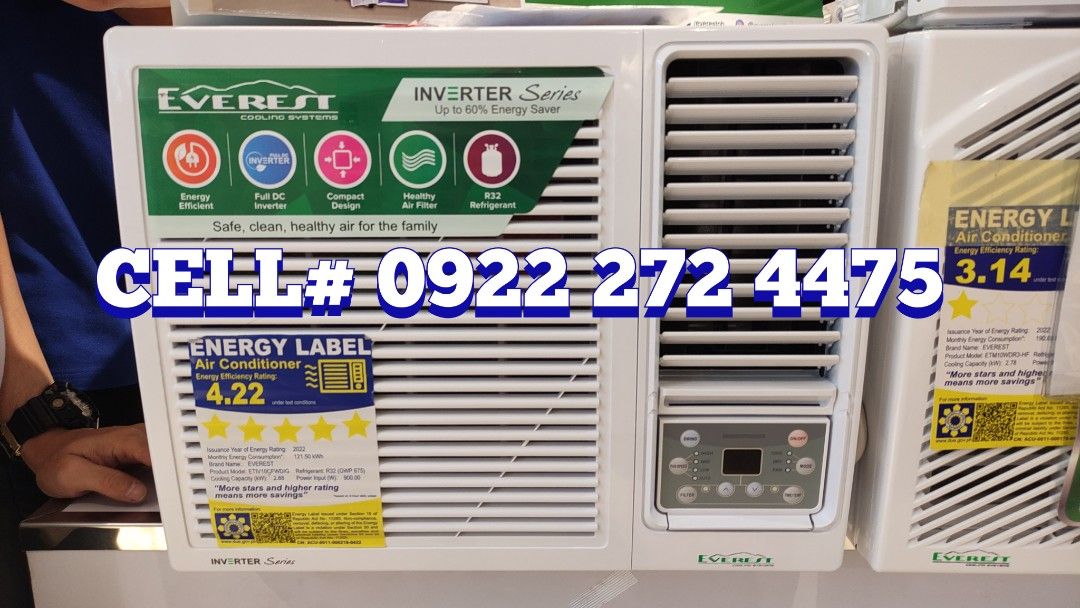 Brand New Everest Window Type Aircon Non Inverter Air Conditioner