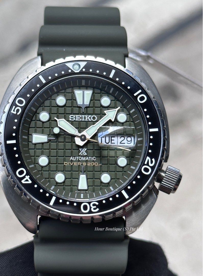 Brand New Seiko Prospex Military Green King Turtle SRPE05K1, Men's Fashion,  Watches & Accessories, Watches on Carousell