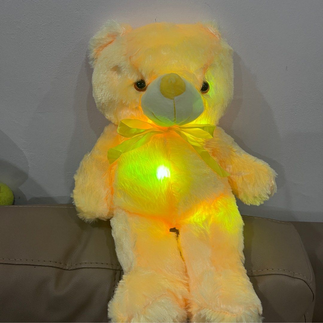 Brand NEW Teddy Bear Bedtime Battery Operated Luminous Cute Soft Toy Plush Plushie Plushy Toreba