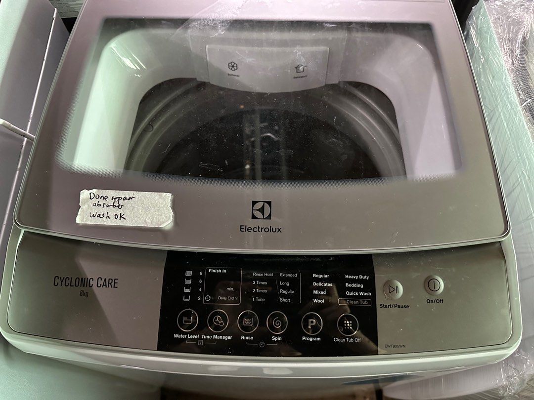 BUY NOW! Electrolux 8kg Top Load Washer_EWT805WN (93080), TV & Home ...