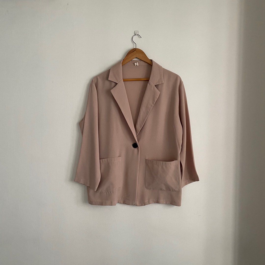 Chiffon blazer shop