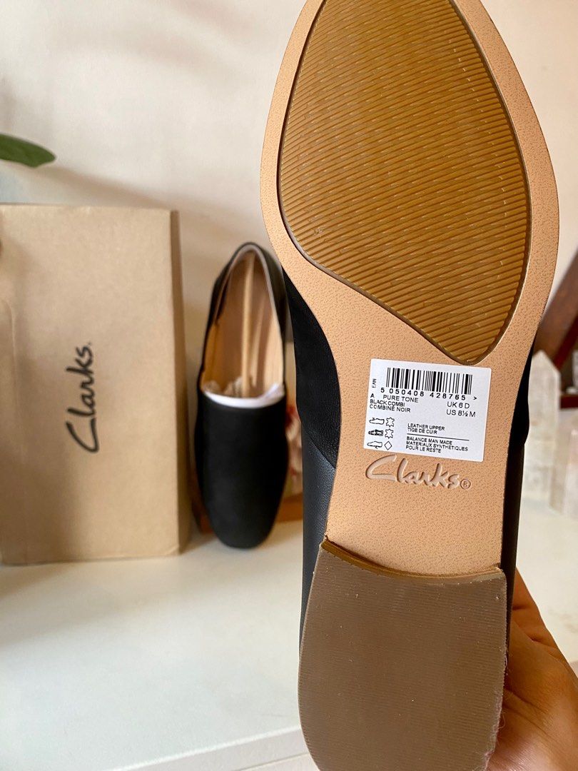 Clarks pure tone shoes black sale
