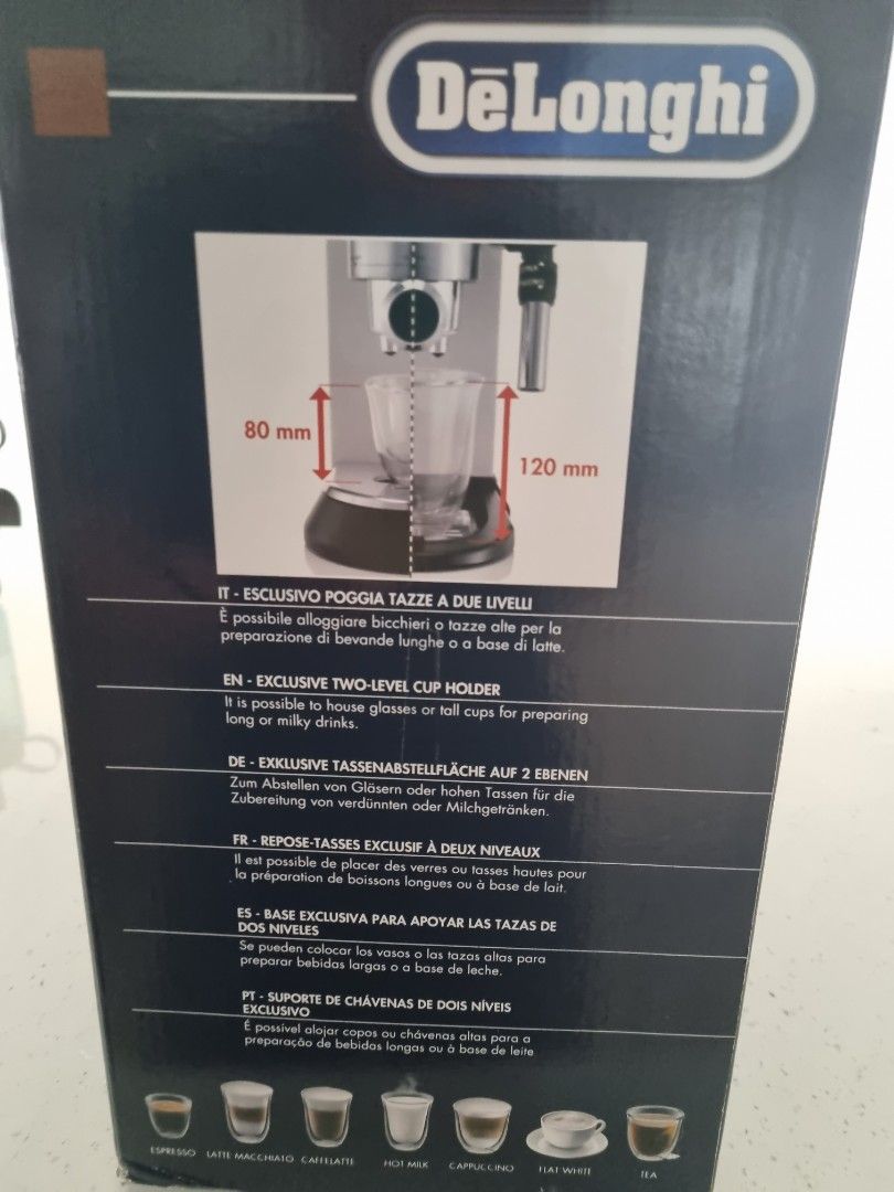 Coffee MachineDelonghi Dedica Coffee Machine. White/Preloved190 Well