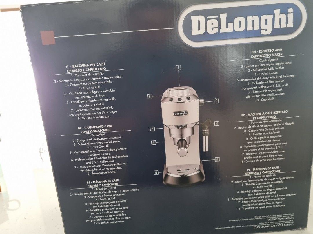 Coffee MachineDelonghi Dedica Coffee Machine. White/Preloved190 Well