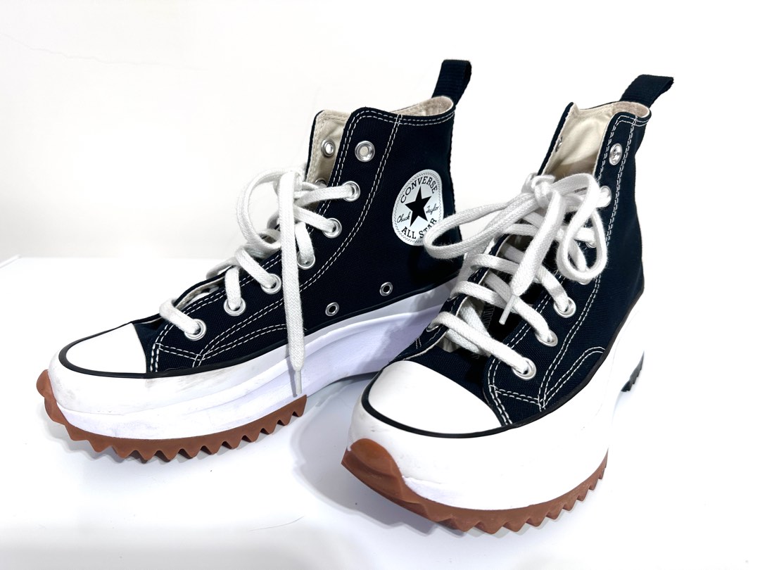 Converse Run Star Hike 鋸齒厚底高筒帆布鞋EUR38/23.5cm, 她的時尚