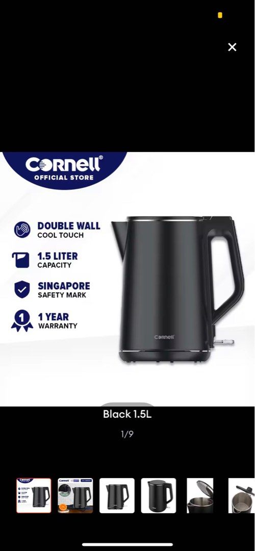 Cornell 1.5L kettle for sale., TV & Home Appliances, Kitchen Appliances
