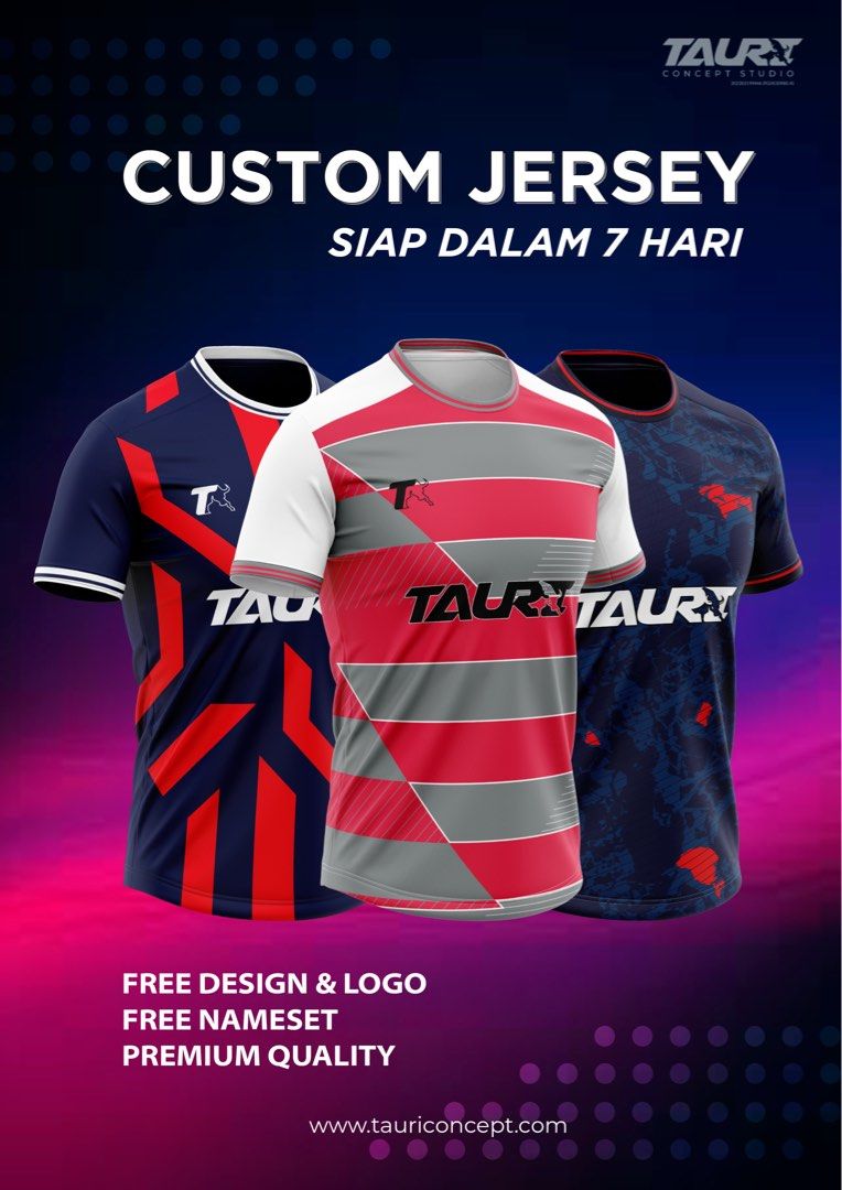 Custom Jersey Sublimation Baju Corporate