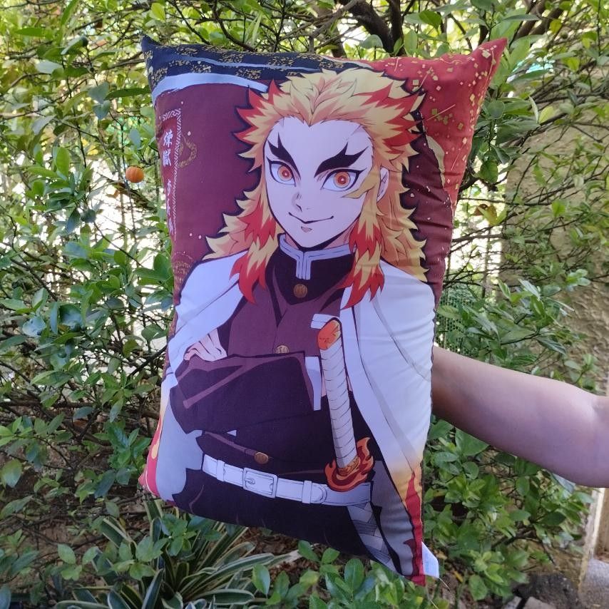 Demon Slayer Kimetsu No Yaiba Rengoku Pillow, Hobbies & Toys, Toys ...