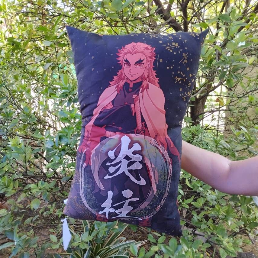 Demon Slayer Kimetsu No Yaiba Rengoku Pillow, Hobbies & Toys, Toys ...
