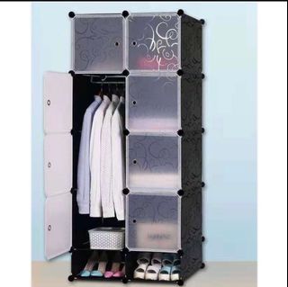 DIY 8 Cubes Wardrobe with Shoe Cabinet