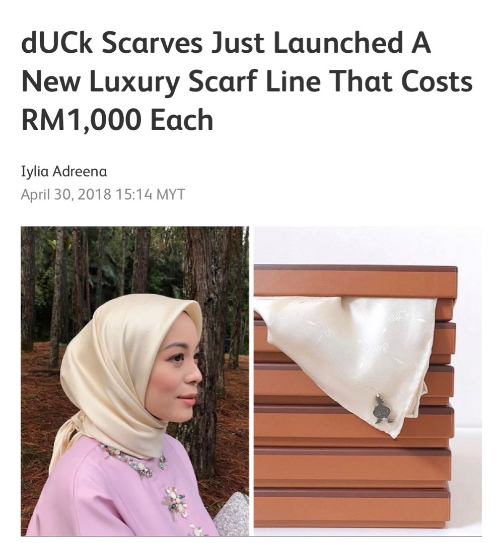 duck scarves rm1000 SAVE 7 www.jacotbilley