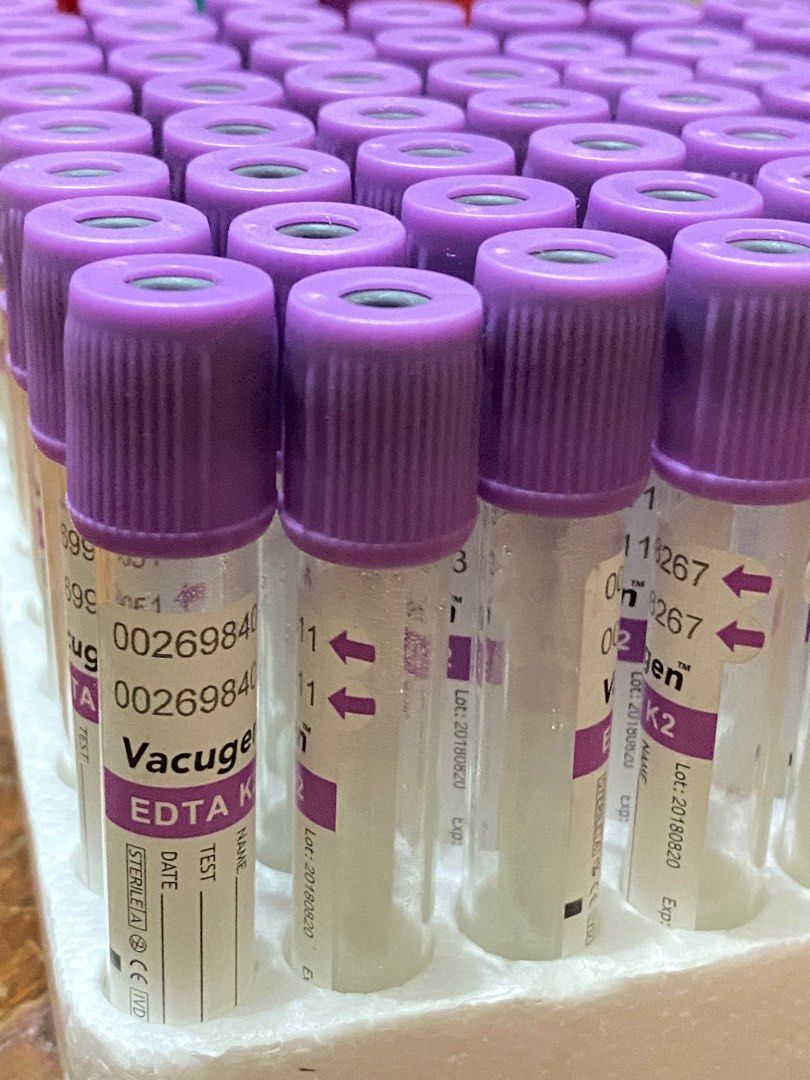 EDTA TUBES (FOR PRACTICE ONLY), Health & Nutrition, Medical Supplies