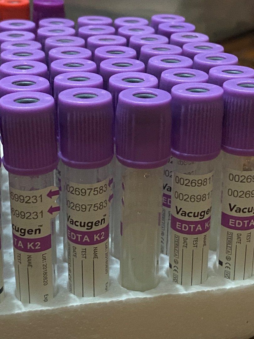 EDTA TUBES (FOR PRACTICE ONLY), Health & Nutrition, Medical Supplies