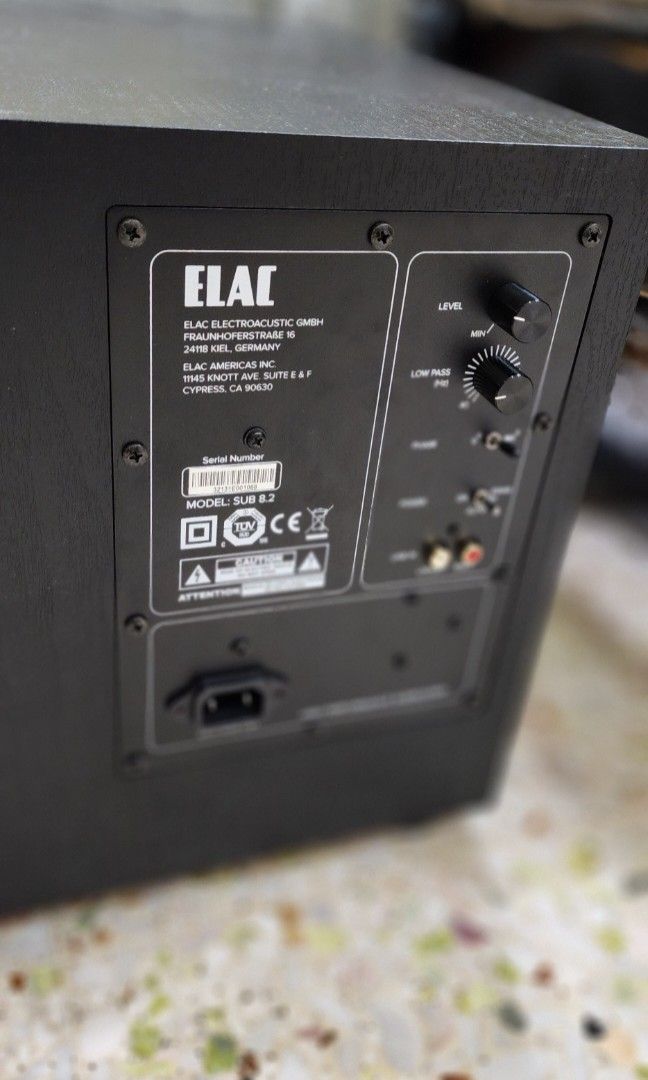 Elac Debut S8.2 8" powered subwoofer, Audio, Soundbars, Speakers