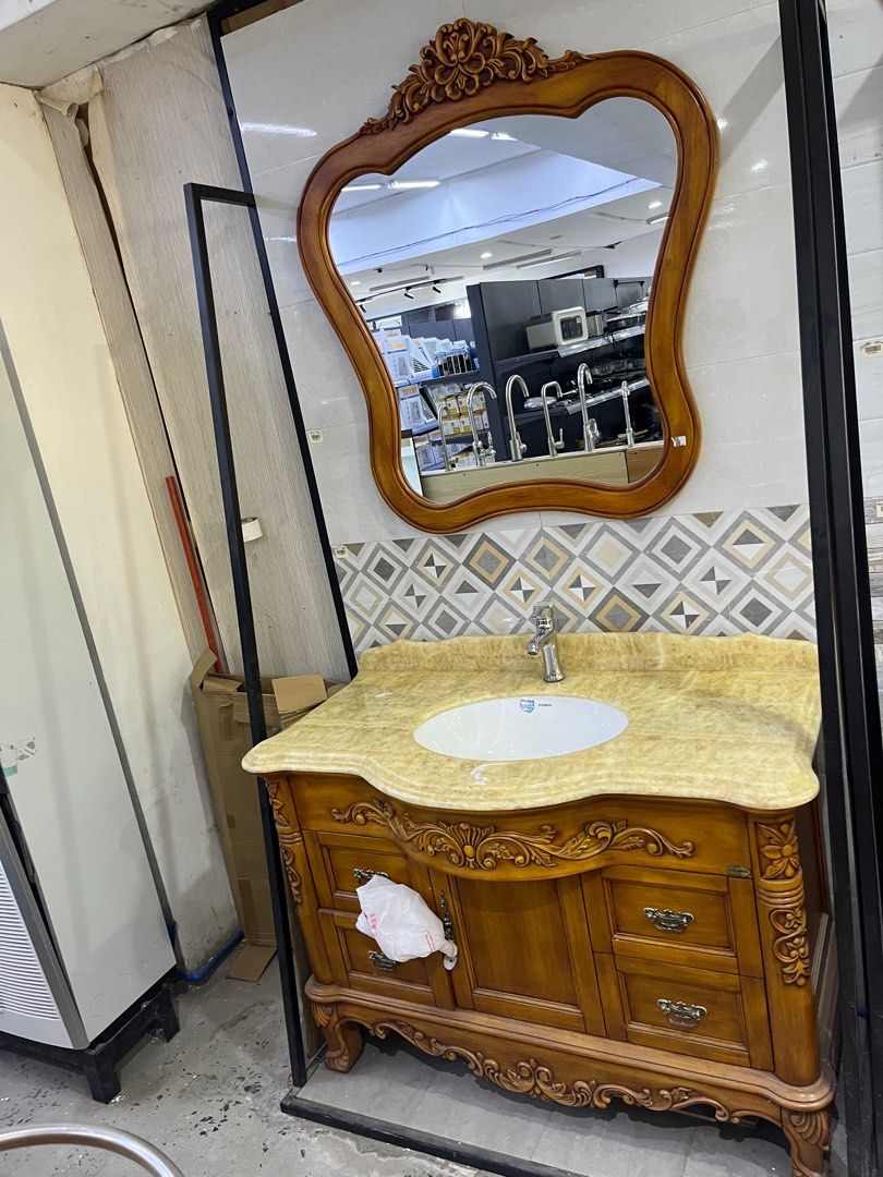 Elegant Bathroom Cabinet With Mirror (Category: Bathtub & Bath Accessories) located in Cavite. Submitted by sentoot15 (Listing ID 1217533508, Image 2). Description: Onhand Good quality Can deliver.