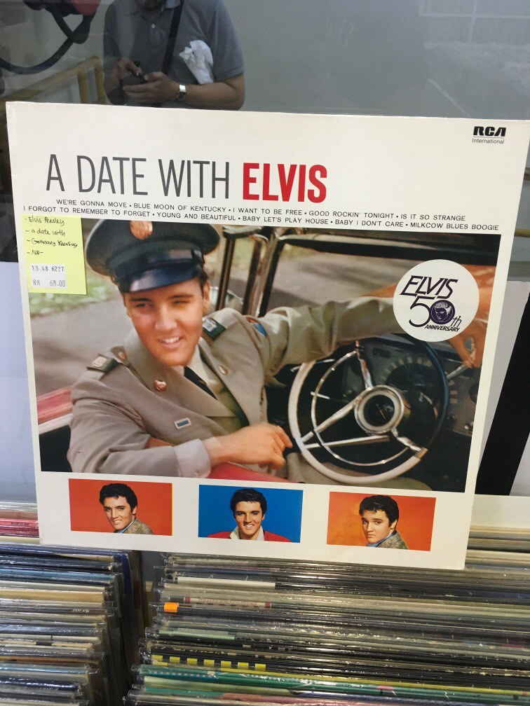 Elvis Presley A Date With Elvis lp, Hobbies & Toys, Music & Media