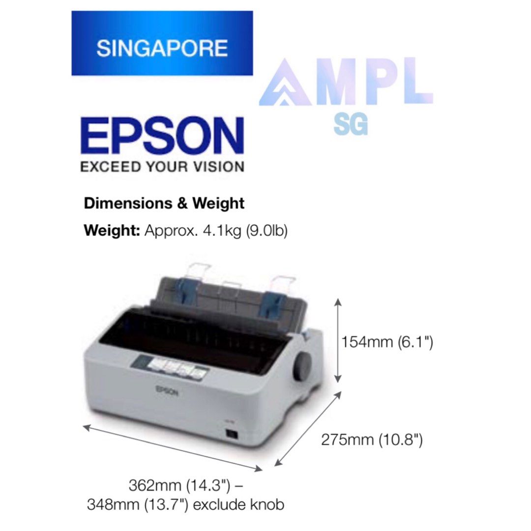 Epson LQ310 Dot Matrix 24pin Printer (Warranty 12 months Carryin