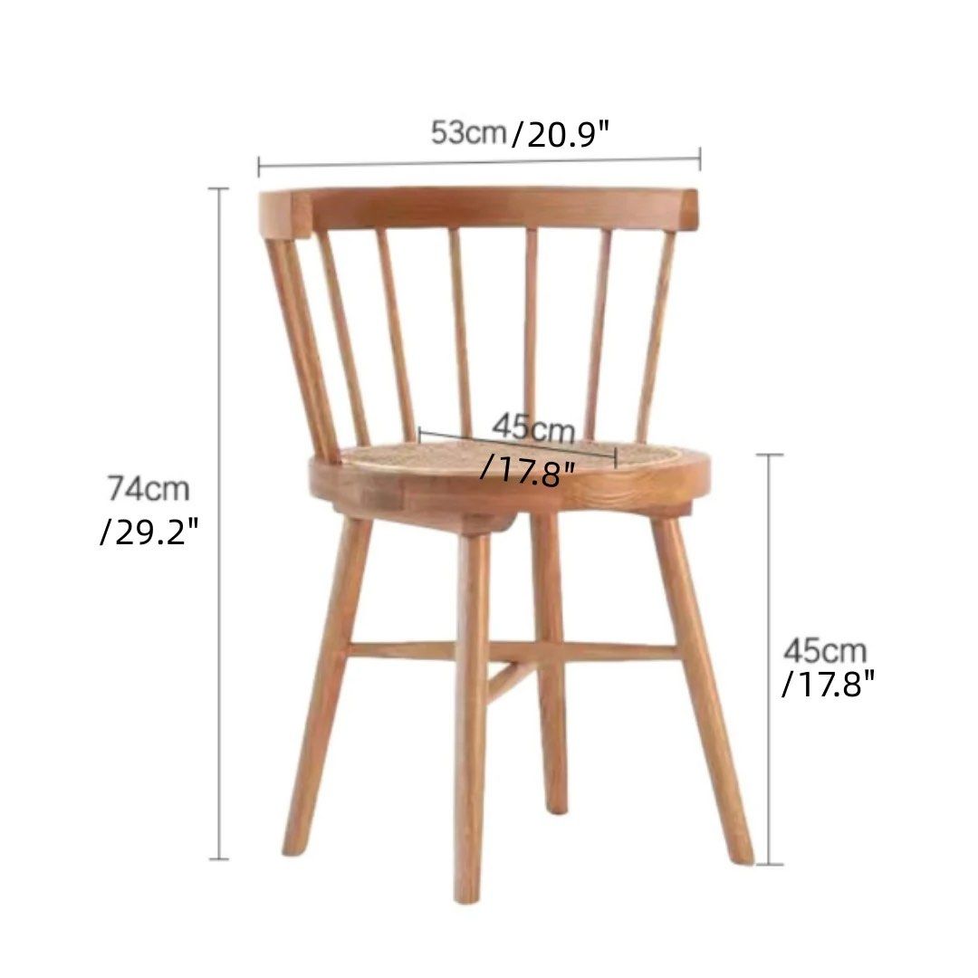 EUBERG Wood Dining Chair (Set of 2), Furniture & Home Living, Furniture