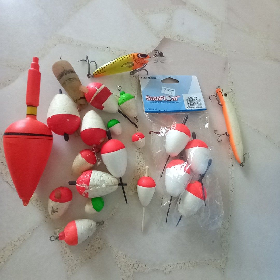 Fishing floats and lures