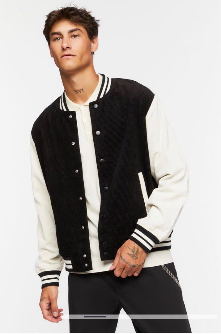 Forever 21 black and new arrivals white jacket
