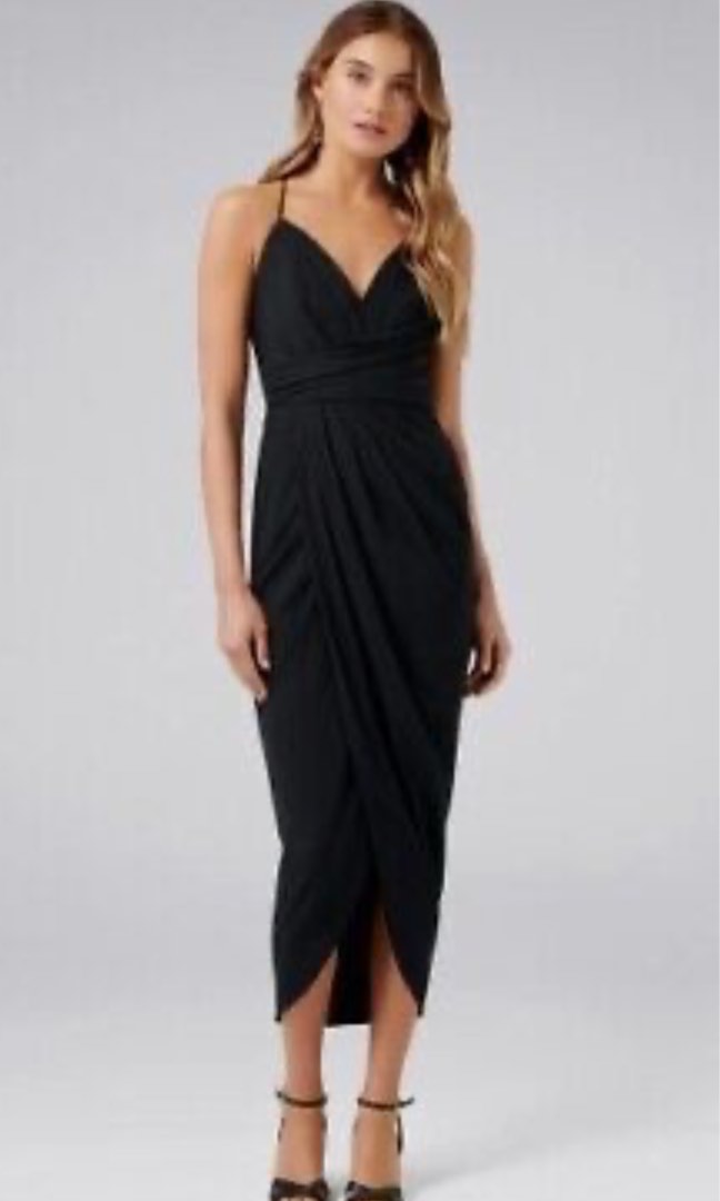 Forever New Petite Charlotte Drape Maxi Dress SIZE 8 Women s
