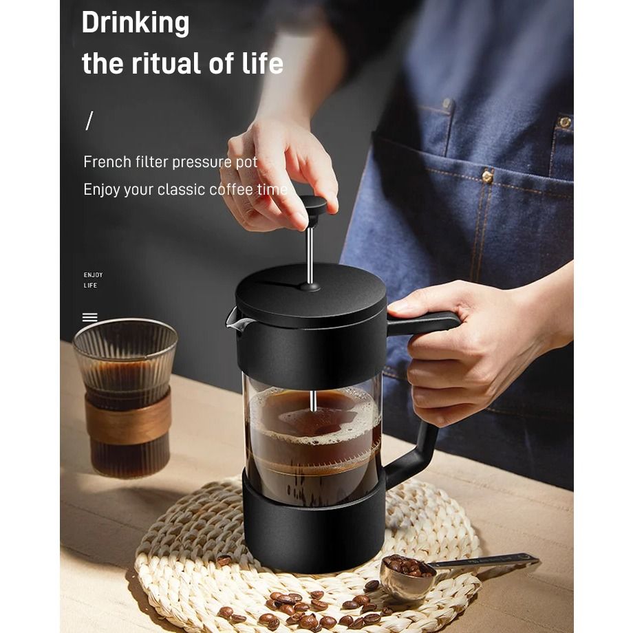 wholesale portable 1000ml coffee french press