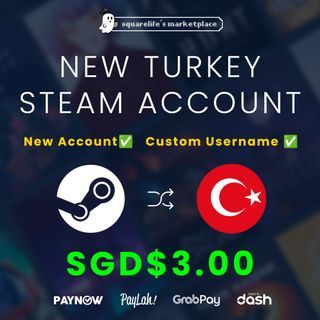 New Steam Account (Turkey) ✅ Custom Username