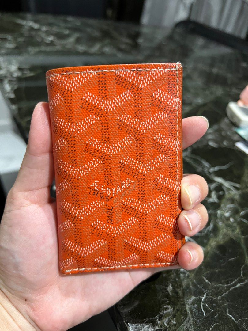 Orange goyard deals wallet