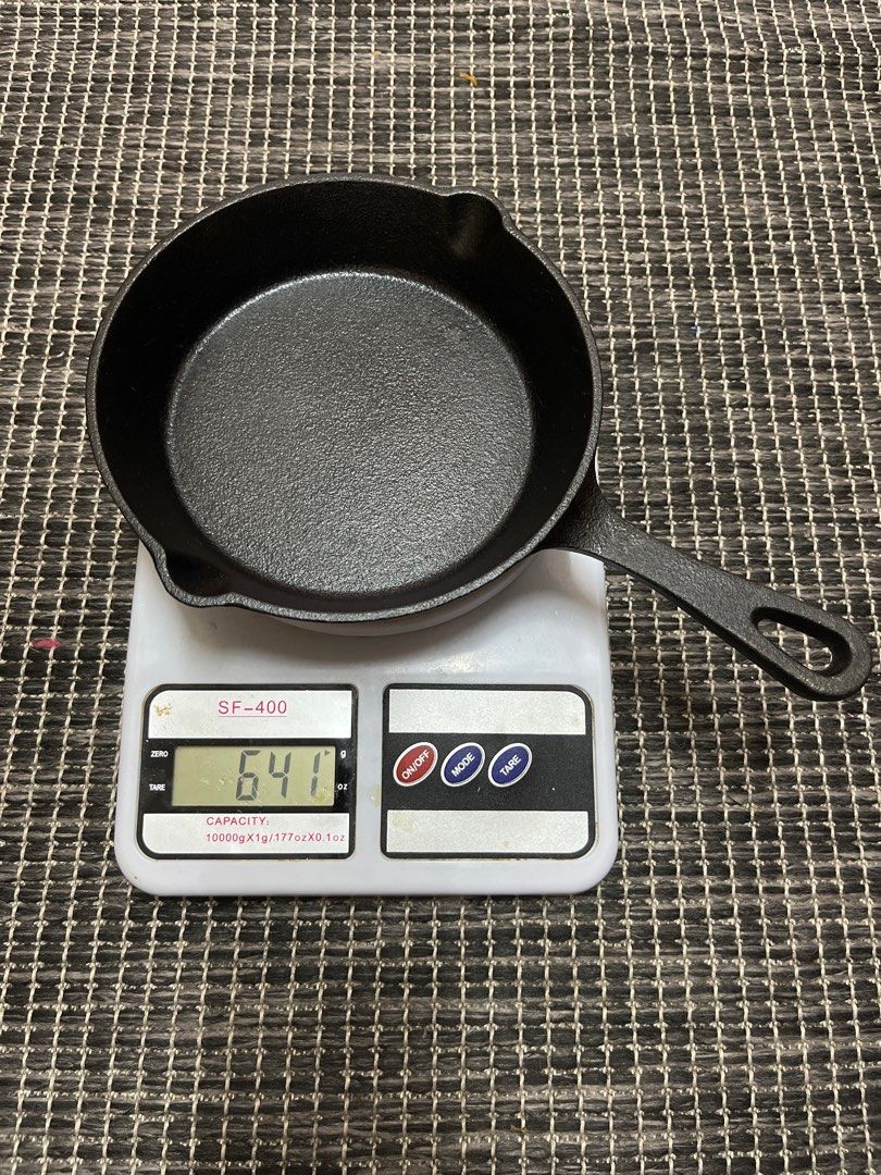 Grater Cast Iron Skillet Pan 6 inch, Furniture & Home Living