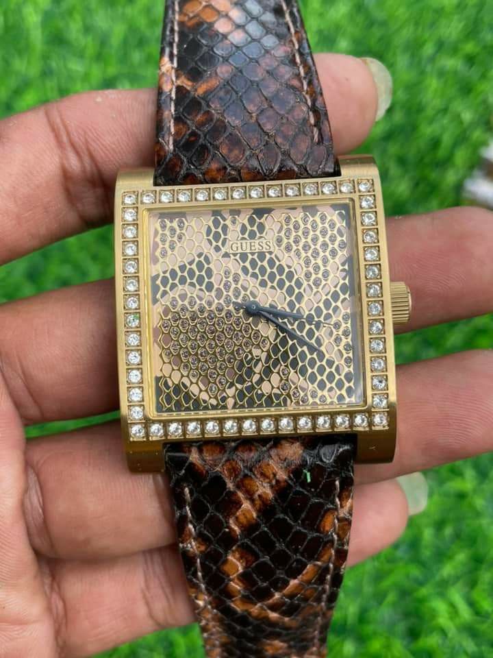 Guess snakeskin outlet watch